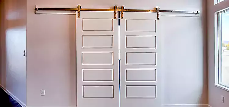 Glass Barn Door with Installation Hardware Kit Hillcrest Heights